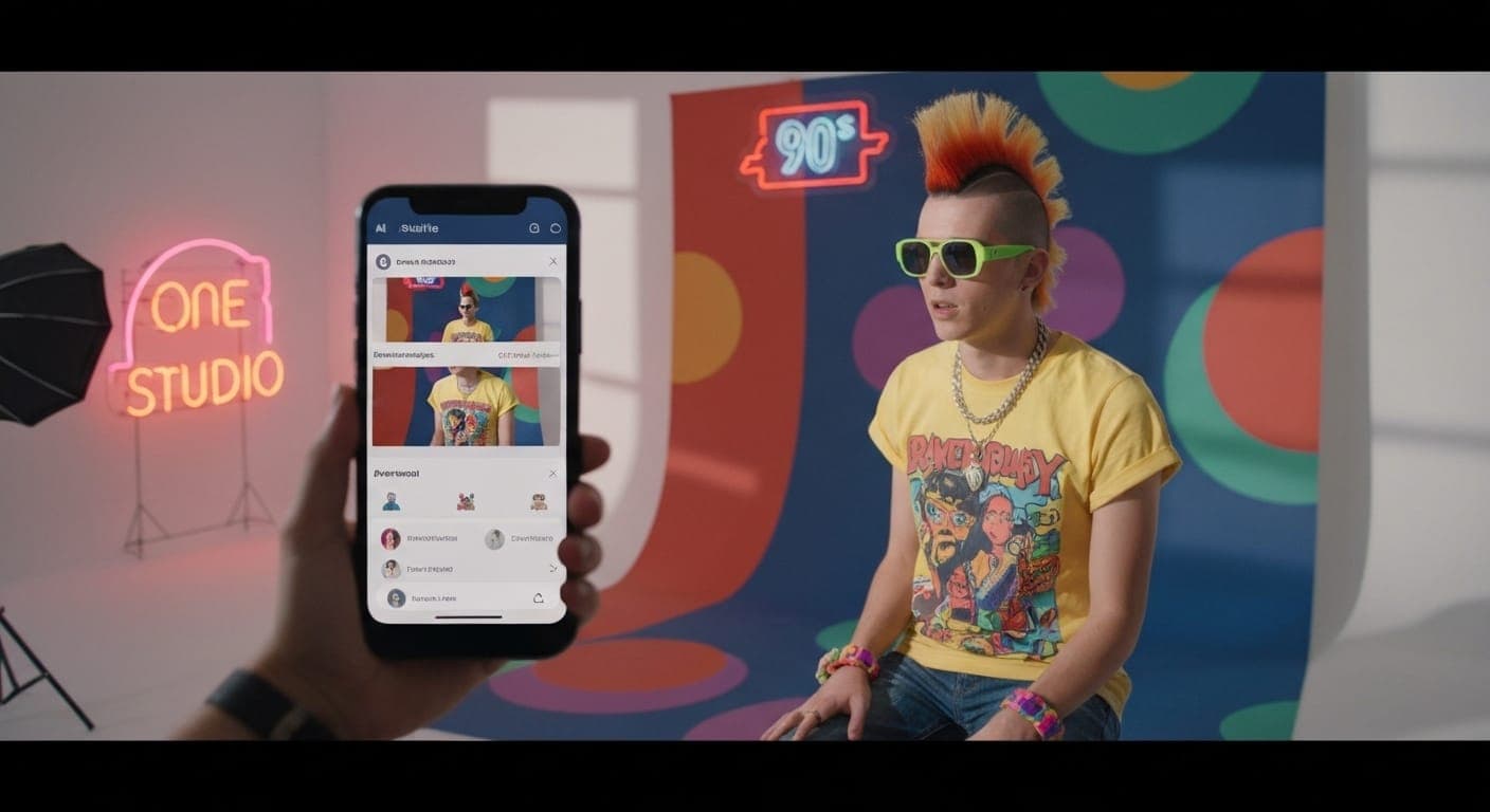 90s fashion inspired AI artwork