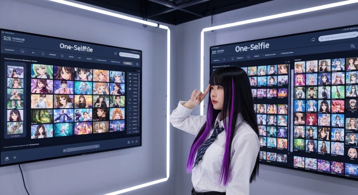 AI-जनरेटेड एनीमे कैरेक्टर