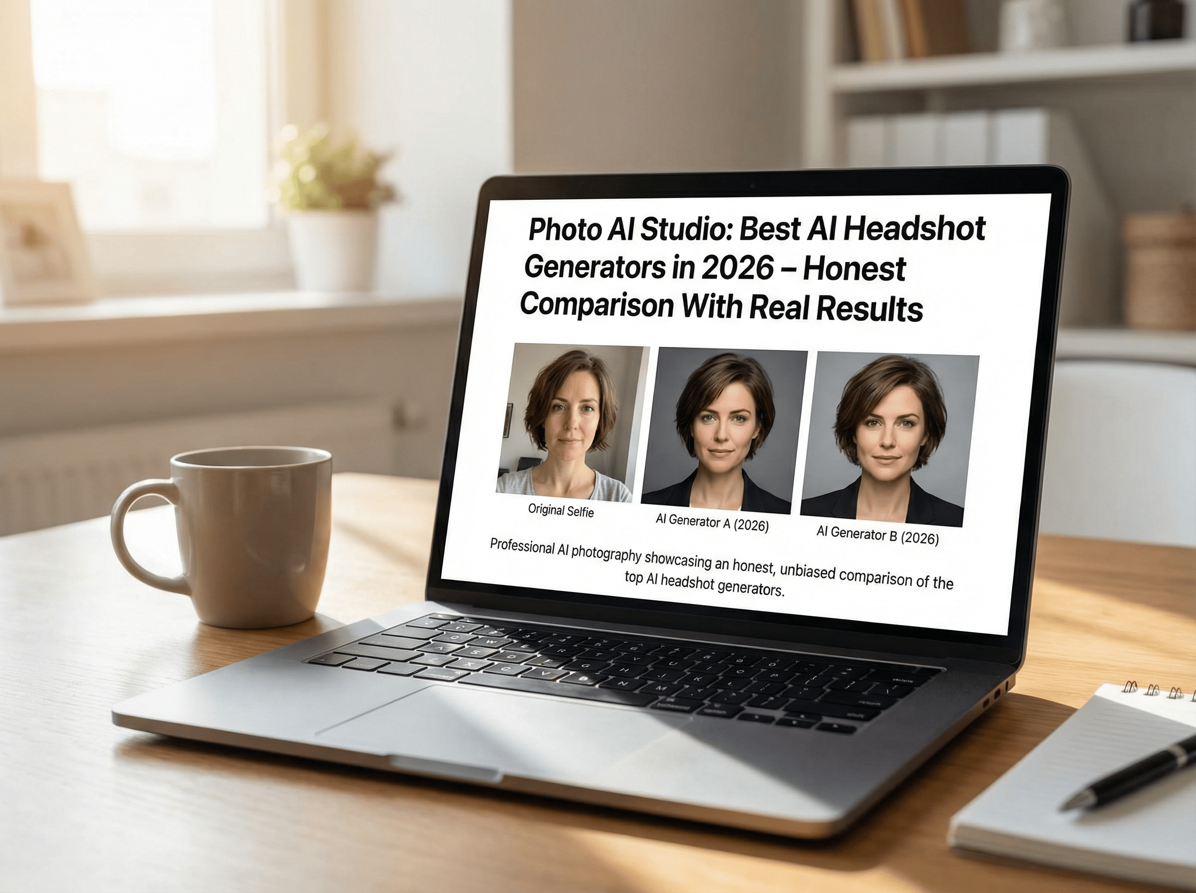 2026年版AIヘッドショット生成ツールの品質比較:Photo AI Studioによる自然で高品質なプロフェッショナルヘッドショット生成例