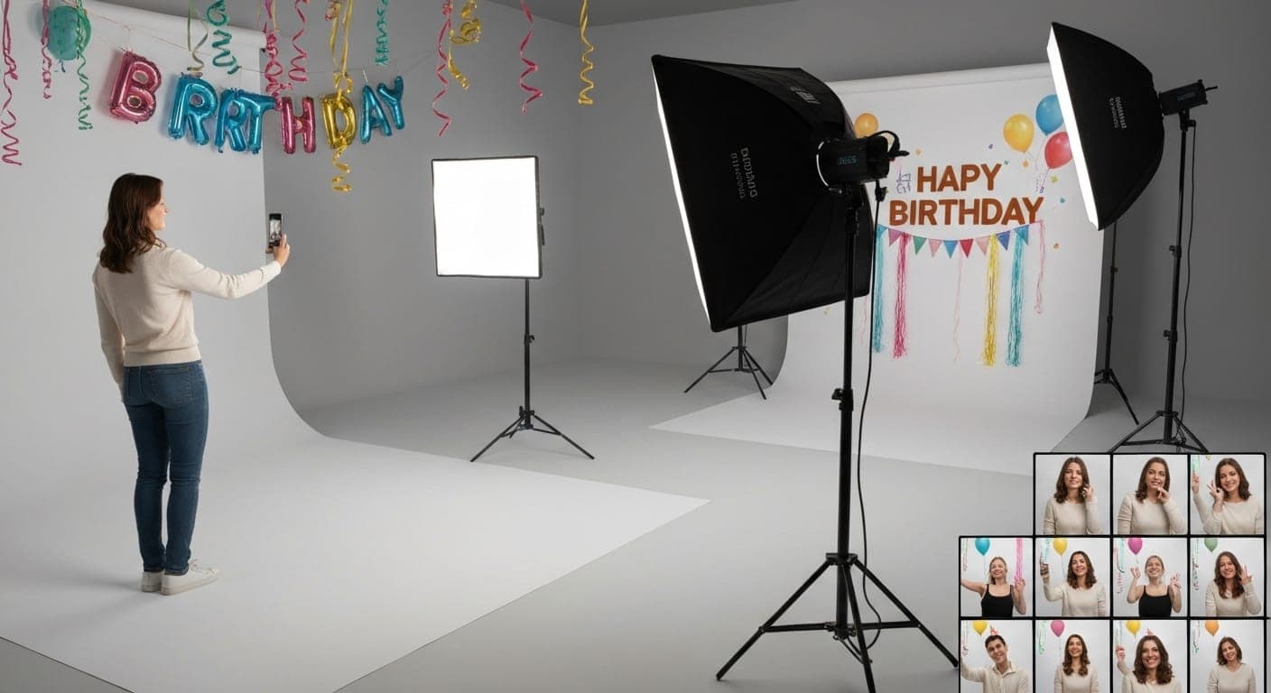 Яркие цветы и украшения на день рождения