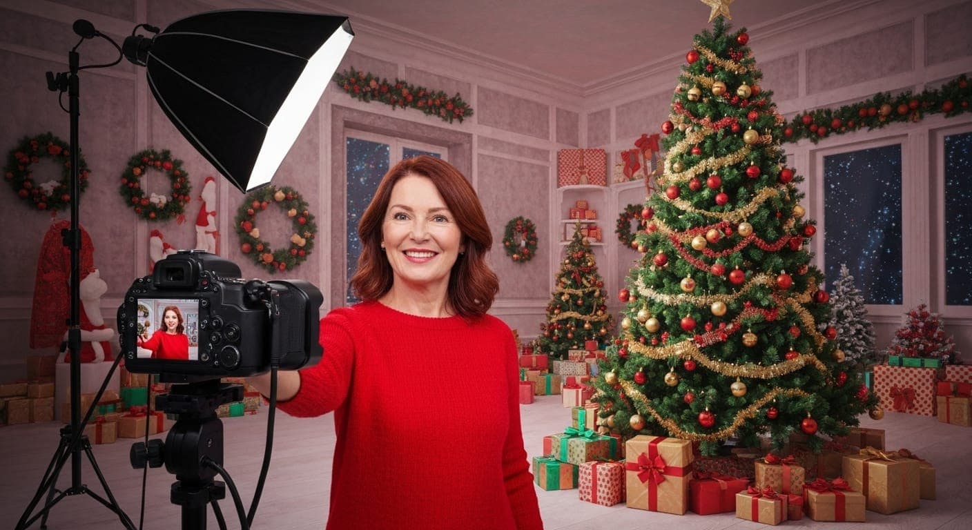 利用道具进行创意圣诞拍摄