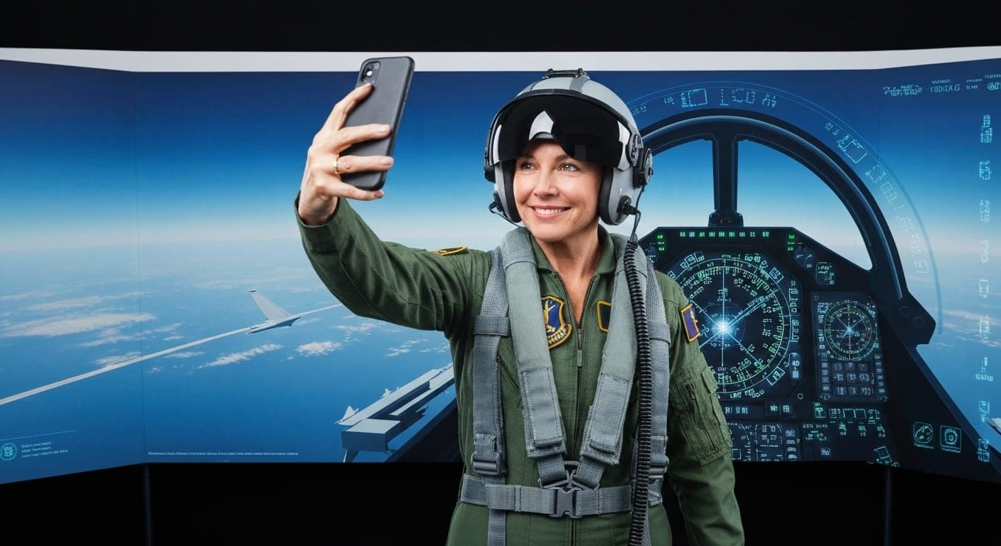 مشهد قتال جوي تم التقاطه باستخدام التصوير الفوتوغرافي المدعوم بالذكاء الاصطناعي