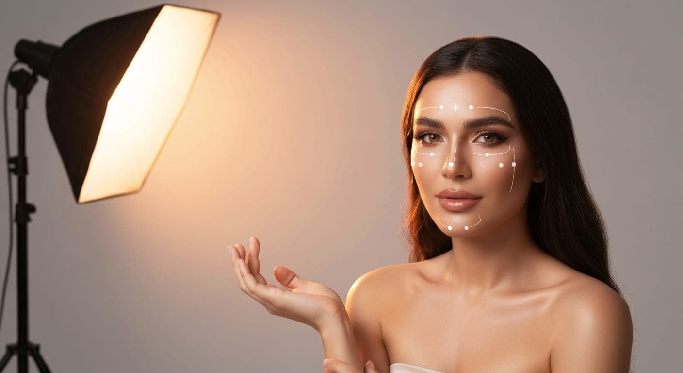 صورة هوليوودية ساحرة تم إنشاؤها بواسطة الذكاء الاصطناعي تُظهر الجمال والأناقة