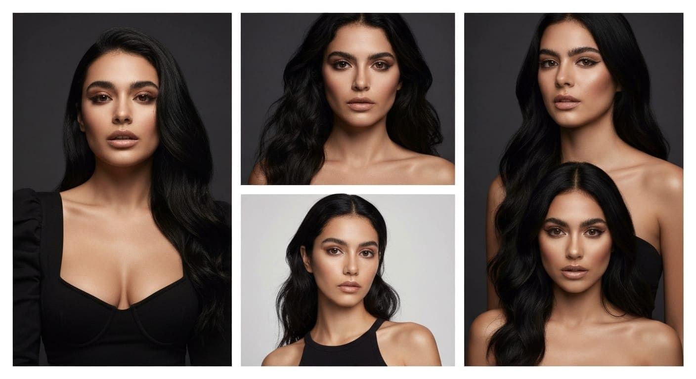 ホットラテンスタイルの鮮やかな写真例