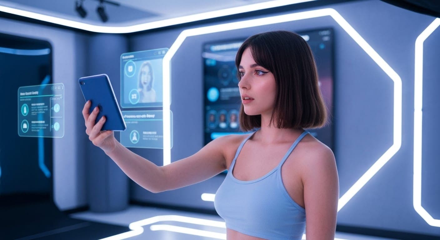 人工智能在埃菲尔铁塔前生成的自拍照