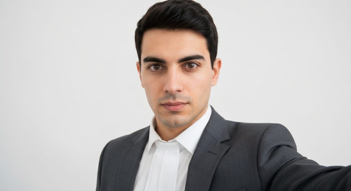 Photo AI Studio का उपयोग करते हुए वकील की छवि