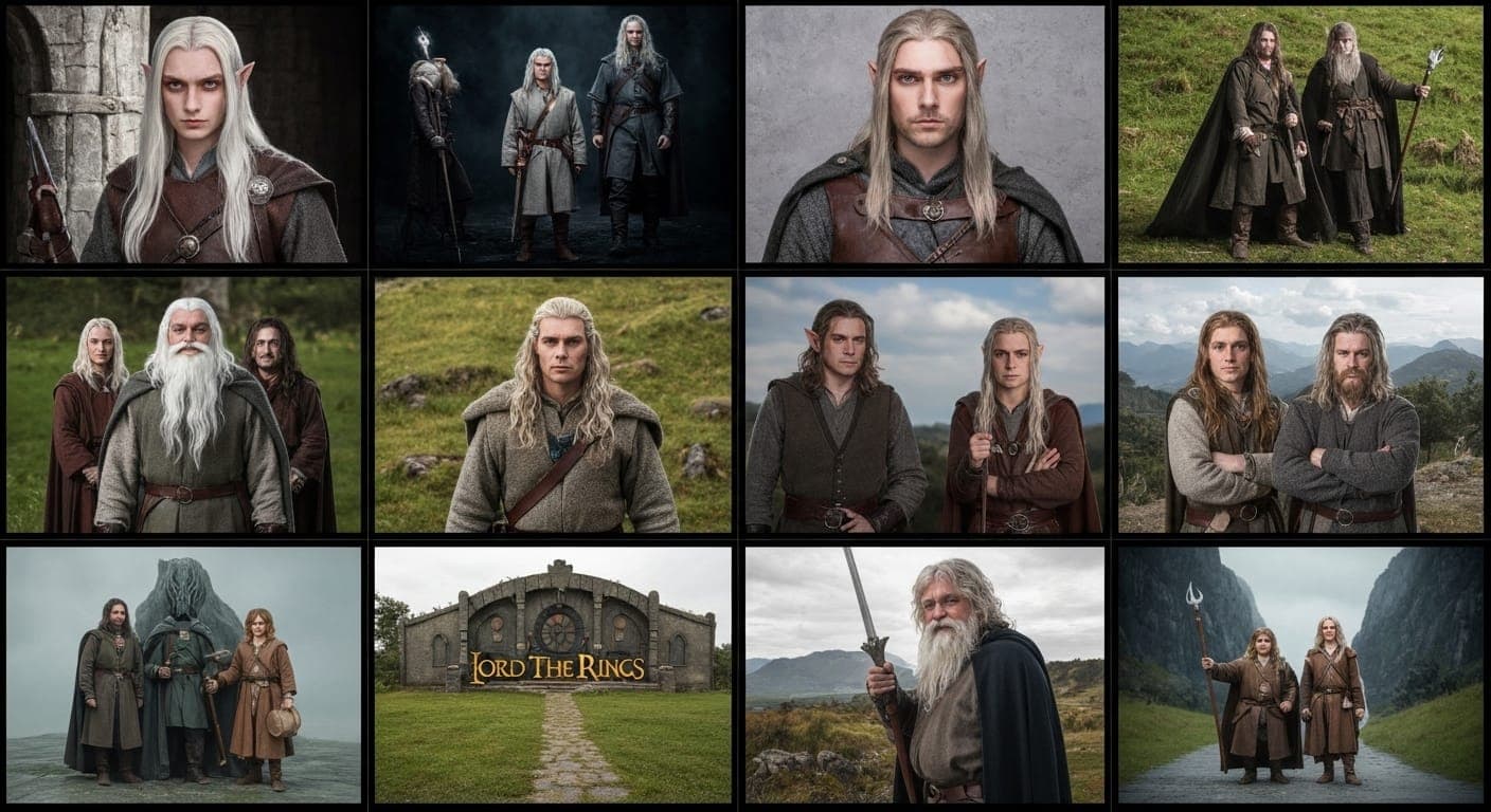 صورة تجسد سحر سيد الخواتم باستخدام الذكاء الاصطناعي