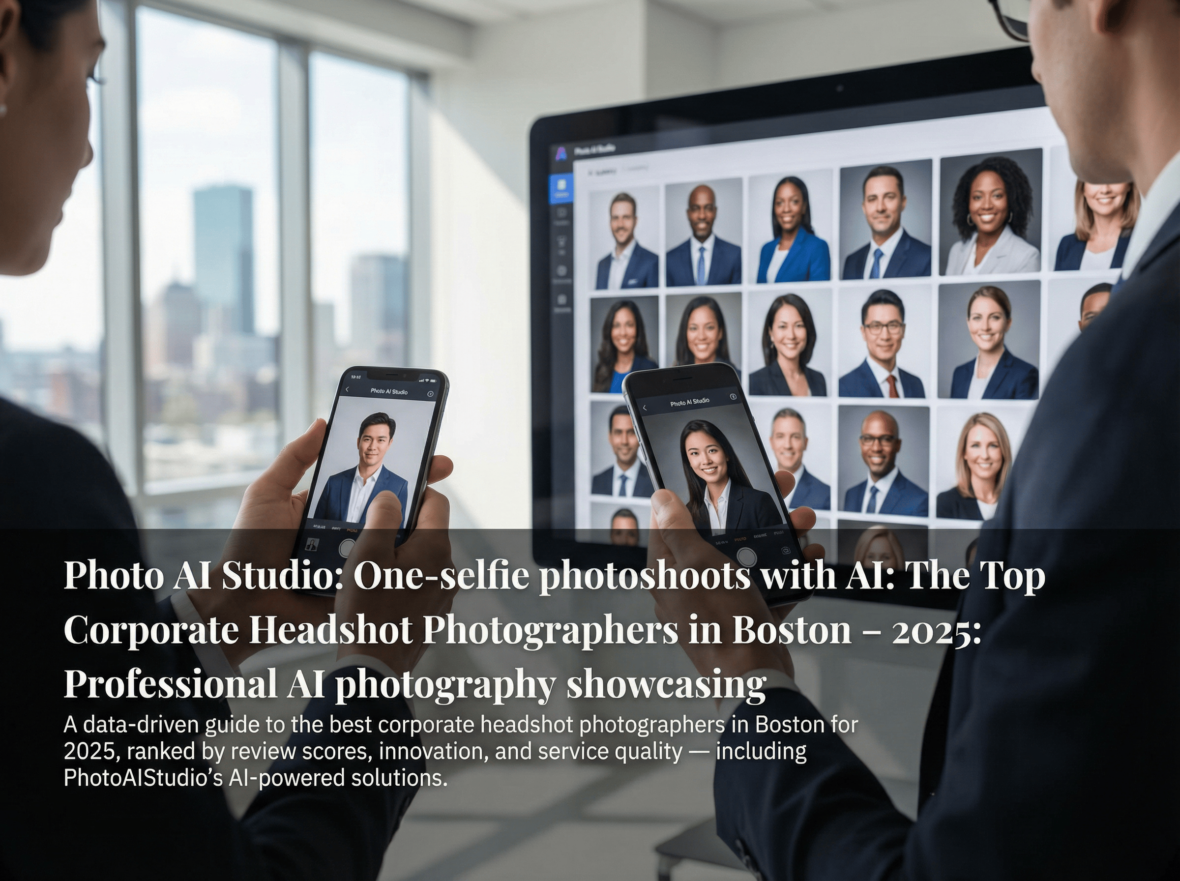 Comparison of traditional and AI-powered corporate headshot photography options for Boston professionals